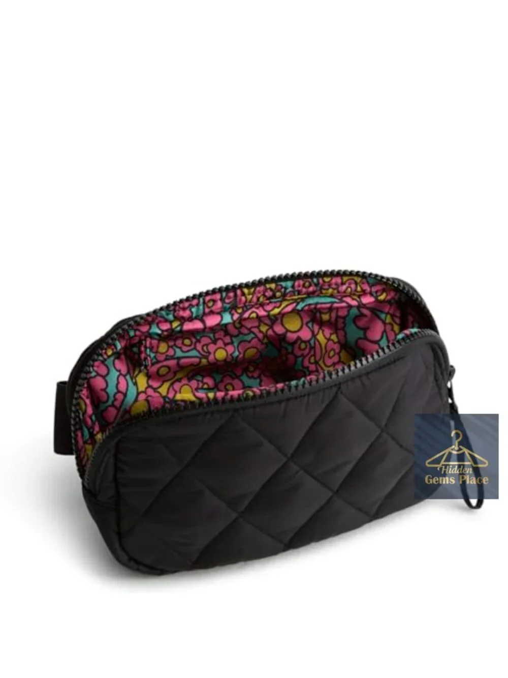 Featherweight Diamond-Quilted Small Belt Bag with Adjustable Strap
